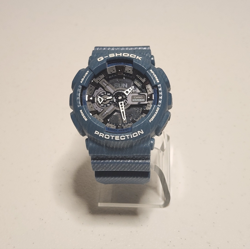 Casio G-Shock GA-100 Blue Resin Watch – Good Condition – Ready to Wear